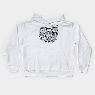 Three owls Kids Hoodie